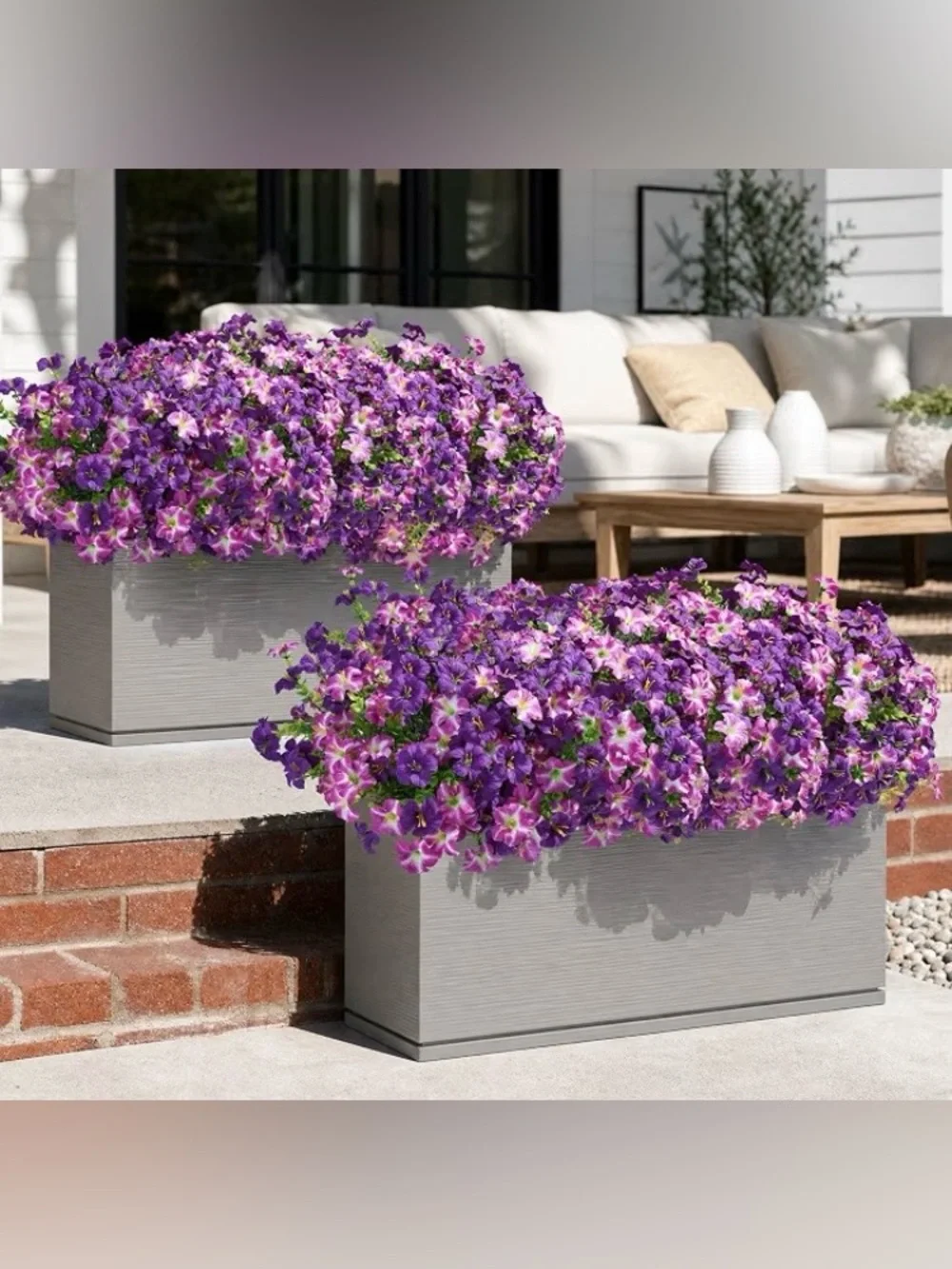 20 Bundles Faux Morning Glory Artificial Flowers for Outdoors, SEALED PACKAGE